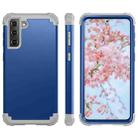 For Samsung Galaxy S21 Plus 5G PC+ Silicone Three-piece Anti-drop Mobile Phone Protective Back Cover(Blue) - 1