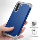 For Samsung Galaxy S21 Plus 5G PC+ Silicone Three-piece Anti-drop Mobile Phone Protective Back Cover(Blue) - 2