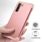 For Samsung Galaxy S21 Plus 5G PC+ Silicone Three-piece Anti-drop Mobile Phone Protective Back Cover(Rose Gold) - 2