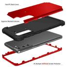 For Samsung Galaxy S21 Plus 5G PC+ Silicone Three-piece Anti-drop Mobile Phone Protective Back Cover(Red) - 3