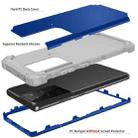 For Samsung Galaxy S21 Ultra  5G PC+ Silicone Three-piece Anti-drop Mobile Phone Protective Back Cover(Blue) - 3