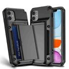 For iPhone 11 Pro Max PC+TPU Shockproof Armor Protective Case with Card Slot(Dark Blue) - 2
