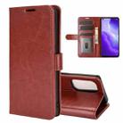 For OPPO Reno 5 5G R64 Texture Single Horizontal Flip Protective Case with Holder & Card Slots & Wallet& Photo Frame(Brown) - 1