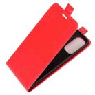 For OPPO Reno5 5G R64 Texture Single Vertical Flip Leather Protective Case with Card Slots & Photo Frame(Red) - 3