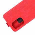 For OPPO Reno5 5G R64 Texture Single Vertical Flip Leather Protective Case with Card Slots & Photo Frame(Red) - 4