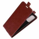 For OPPO Reno5 5G R64 Texture Single Vertical Flip Leather Protective Case with Card Slots & Photo Frame(Brown) - 3