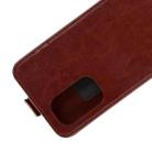 For OPPO Reno5 5G R64 Texture Single Vertical Flip Leather Protective Case with Card Slots & Photo Frame(Brown) - 4