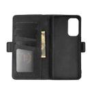 For OPPO Reno5 5G Dual-side Magnetic Buckle Horizontal Flip Leather Case with Holder & Card Slots & Wallet(Black) - 4