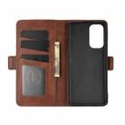 For OPPO Reno5 5G Dual-side Magnetic Buckle Horizontal Flip Leather Case with Holder & Card Slots & Wallet(Brown) - 4
