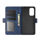 For OPPO Reno5 5G Dual-side Magnetic Buckle Horizontal Flip Leather Case with Holder & Card Slots & Wallet(Dark Blue) - 4