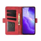 For OPPO Reno5 5G Dual-side Magnetic Buckle Horizontal Flip Leather Case with Holder & Card Slots & Wallet(Red) - 5