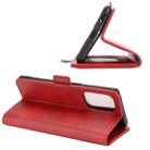 For OPPO Reno5 5G Dual-side Magnetic Buckle Horizontal Flip Leather Case with Holder & Card Slots & Wallet(Red) - 6