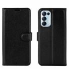 For OPPO Reno5 5G Litchi Texture Horizontal Flip Protective Case with Holder & Card Slots & Wallet(Black) - 2