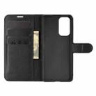 For OPPO Reno5 5G Litchi Texture Horizontal Flip Protective Case with Holder & Card Slots & Wallet(Black) - 4