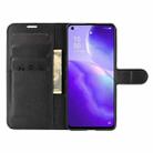 For OPPO Reno5 5G Litchi Texture Horizontal Flip Protective Case with Holder & Card Slots & Wallet(Black) - 5