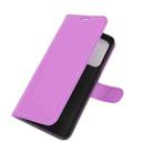 For OPPO Reno5 5G Litchi Texture Horizontal Flip Protective Case with Holder & Card Slots & Wallet(Purple) - 3