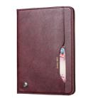 Knead Skin Texture Horizontal Flip Leather Case for Galaxy Tab A 8 2019 P200 / P205, with Photo Frame & Holder & Card Slots & Wallet(Wine Red) - 1