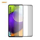 For Samsung Galaxy A52 4G / 5G 5 PCS ENKAY Hat-Prince Anti-drop Full Glue Tempered Glass Full Screen Film Anti-fall Protector - 1