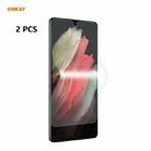 For Samsung Galaxy S21 Ultra 5G 2 PCS ENKAY Hat-Prince 0.1mm 3D Full Screen Protector Explosion-proof Hydrogel Film - 1