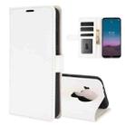 For Nokia 5.4 R64 Texture Single Horizontal Flip Protective Case with Holder & Card Slots & Wallet& Photo Frame(White) - 1