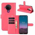 For Nokia 5.4 Litchi Texture Horizontal Flip Protective Case with Holder & Card Slots & Wallet(Red) - 1