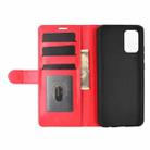 For Samsung Galaxy A02s (US Version) / M02s R64 Texture Single Horizontal Flip Protective Case with Holder & Card Slots & Wallet& Photo Frame(Red) - 4