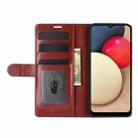 For Samsung Galaxy A02s (US Version) / M02sR64 Texture Single Horizontal Flip Protective Case with Holder & Card Slots & Wallet& Photo Frame(Brown) - 5