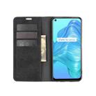 For OPPO Realme V5/K7X/Realme Q2/Realme 7 5G Retro-skin Business Magnetic Suction Leather Case with Holder & Card Slots & Wallet(Black) - 5