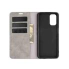 For OPPO Realme V5/K7X/Realme Q2/Realme 7 5G Retro-skin Business Magnetic Suction Leather Case with Holder & Card Slots & Wallet(Grey) - 4