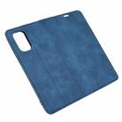 For OPPO Realme V5/K7X/Realme Q2/Realme 7 5G Retro-skin Business Magnetic Suction Leather Case with Holder & Card Slots & Wallet(Dark Blue) - 7