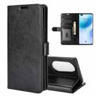 For Huawei nova 8 Pro 5G R64 Texture Single Horizontal Flip Protective Case with Holder & Card Slots & Wallet& Photo Frame(Black) - 1