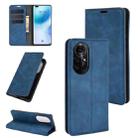 For Huawei nova 8 Pro 5G Retro-skin Business Magnetic Suction Leather Case with Holder & Card Slots & Wallet(Dark Blue) - 1