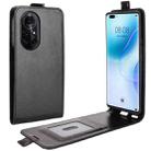 For Huawei nova 8 Pro 5G R64 Texture Single Vertical Flip Leather Protective Case with Card Slots & Photo Frame(Black) - 1