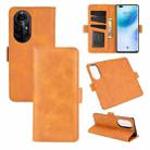 For Huawei nova 8 Pro 5G Dual-side Magnetic Buckle Horizontal Flip Leather Case with Holder & Card Slots & Wallet(Yellow) - 1