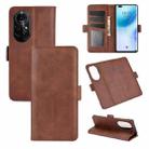 For Huawei nova 8 Pro 5G Dual-side Magnetic Buckle Horizontal Flip Leather Case with Holder & Card Slots & Wallet(Brown) - 1