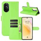 For Huawei nova 8 5G Litchi Texture Horizontal Flip Protective Case with Holder & Card Slots & Wallet(Green) - 1