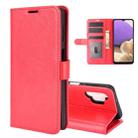 For Samsung Galaxy A32 5G R64 Texture Single Horizontal Flip Protective Case with Holder & Card Slots & Wallet& Photo Frame(Red) - 1