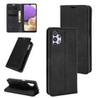 For Samsung Galaxy A32 5G Retro-skin Business Magnetic Suction Leather Case with Holder & Card Slots & Wallet(Black) - 1