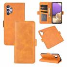 For Samsung Galaxy A32 5G Dual-side Magnetic Buckle Horizontal Flip Leather Case with Holder & Card Slots & Wallet(Yellow) - 1