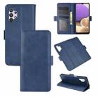 For Samsung Galaxy A32 5G Dual-side Magnetic Buckle Horizontal Flip Leather Case with Holder & Card Slots & Wallet(Dark Blue) - 1