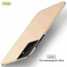 For Samsung Galaxy S21 Ultra 5G MOFI Frosted PC Ultra-thin Hard Case(Gold) - 1