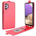 For Samsung Galaxy A32 5G R64 Texture Single Vertical Flip Leather Protective Case with Card Slots & Photo Frame(Red) - 1