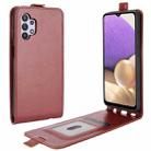 For Samsung Galaxy A32 5G R64 Texture Single Vertical Flip Leather Protective Case with Card Slots & Photo Frame(Brown) - 1