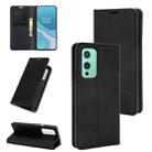 For OnePlus 9 Retro-skin Business Magnetic Suction Leather Case with Holder & Card Slots & Wallet(Black) - 1
