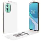 For OnePlus 9 R64 Texture Single Vertical Flip Leather Protective Case with Card Slots & Photo Frame(White) - 1