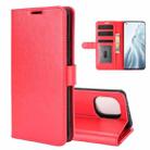 For Xiaomi Mi 11 R64 Texture Single Horizontal Flip Protective Case with Holder & Card Slots & Wallet& Photo Frame(Red) - 1