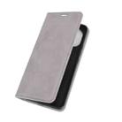 For Xiaomi Mi 11 Retro-skin Business Magnetic Suction Leather Case with Holder & Card Slots & Wallet(Grey) - 3