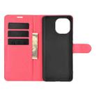 For Xiaomi Mi 11 Litchi Texture Horizontal Flip Protective Case with Holder & Card Slots & Wallet(Red) - 4