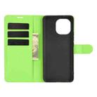 For Xiaomi Mi 11 Litchi Texture Horizontal Flip Protective Case with Holder & Card Slots & Wallet(Green) - 4