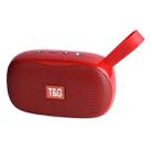 T&G TG173 TWS Subwoofer Bluetooth Speaker With Braided Cord, Support USB / AUX / TF Card / FM(Red) - 1